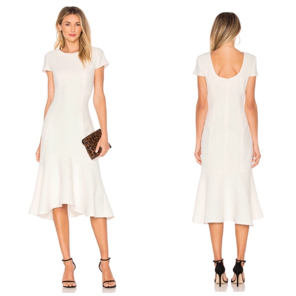 Amanda Uprichard White High Low Dress